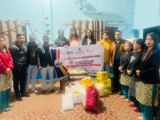 लियो सिद्धार्थनगरद्वारा सिद्धार्थ बालगृहमा खाद्यान्न वितरण