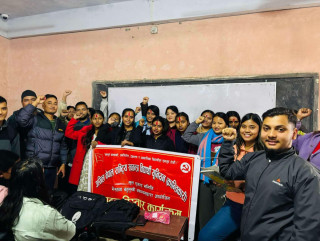 अखिल क्रान्तिकारीद्वारा भैरहवा बहुमुखी बीबीएस प्रथम वर्षमा संगठन विस्तार