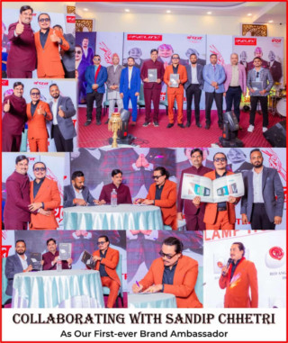 केलिनो ब्राण्डको ब्राण्ड एम्बासेडरमा सन्दिप क्षेत्री
