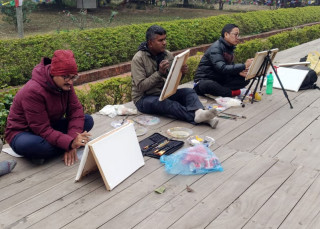 नेपाल कमर्शियल आर्टिष्ट संघ रुपन्देहीद्वारा ‘लाइभ आर्ट वर्कसप’