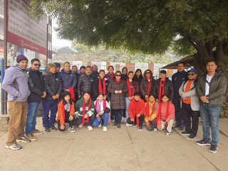 प्रदेशस्तरीय छनोट खेल खेल्न जान लागेको रूपन्देहीको महिला क्रिकेट टीमलाई विदाई