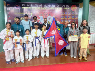 भारतमा भएको अन्तर्राष्ट्रिय कराते प्रतियोगितामा नेपाललाई २ स्वर्णसहित ७ पदक