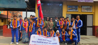 भारतमा हुने अन्तर्राष्ट्रिय कराते प्रतियोगितामा सहभागी हुने खेलाडीलाई बेलहियामा बिदाई