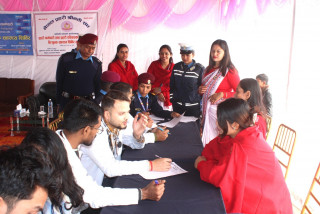 प्रहरी कर्मचारी तथा परिवारका सदस्यहरुका लागि निःशुल्क स्वास्थ्य शिविर