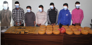 रुपन्देहीबाट ठुलो परिणाममा चरेश र गाँजासहित ७ जना पक्राउ