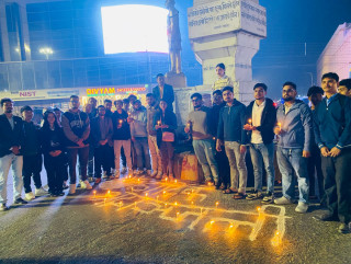 प्रकृति लम्सालको सम्झनामा अनेरास्ववियुद्वारा दीप प्रज्वलन