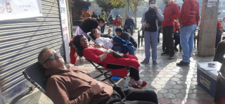 जगर्शद्वारा रक्तदान एवं मृगौला बिरामीलाई सहयोग