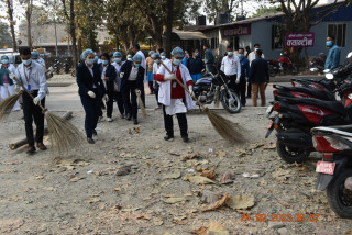 लुम्बिनी प्रादेशिक अस्पतालको ११५ औं वार्षिकोत्सव : फलफूल वितरण तथा सरसफाई