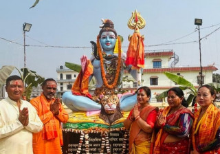 बसडिलवा शिव मन्दिरमा भोलेनाथको मूर्ति प्राण–प्रतिष्ठा