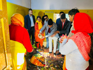 मुख्यमन्त्री आचार्यद्वारा पाण्डवश्वर धाममा पूजाअर्चना