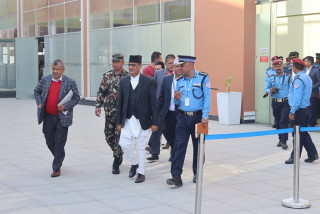 गृहमन्त्री लेखकद्वारा गौतमबुद्ध अन्तर्राष्ट्रिय विमानस्थलको निरीक्षण