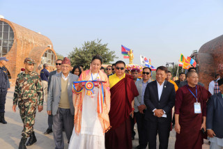 लुम्बिनीलाई विश्व शान्तिको थलो बनाउनुपर्छ : उपप्रधानमन्त्री सिंह