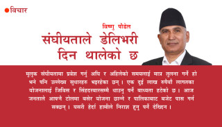 संघीयताले डेलिभरी दिन थालेको छ