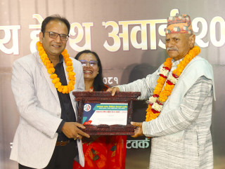 नेपाल टेलिभिजनका सम्पादक सुवेदी ‘नेशनल हेल्थ अवार्ड’ बाट सम्मानित