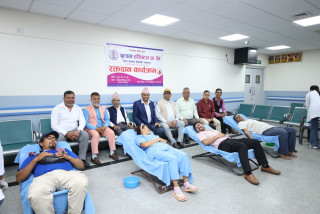 बुटवल हस्पिटलको आयोजनामा रक्तदान, ६४ यूनिट रगत संकलन