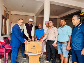 जन्मदिनको अवसरमा मन्दिरलाई सहयोग