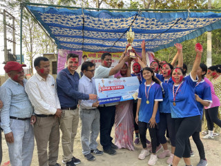 वडा नम्बर २ ले जित्यो उपाध्यक्ष कप भलिबल प्रतियोगिताको उपाधि