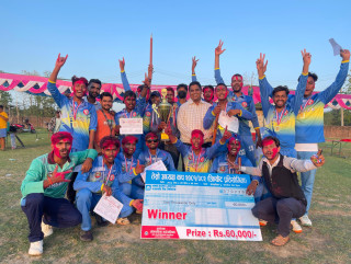 वडा नम्बर ६ ले जित्यो ओमसतिया अध्यक्ष कप क्रिकेटको उपाधि