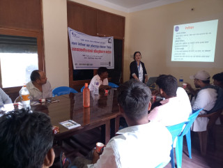 यातायातकर्मीहरुसँग अभिमुखीकरण