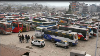 सार्वजनिक यातायात व्यवसायीहरु आन्दोलनमा