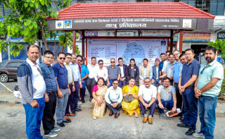 लायन्स तिलोत्तमा स्टार्सद्वारा निर्मित यात्रु प्रतिक्षालयको उद्घाटन