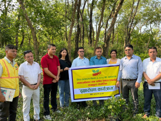 विश्व वातावरण दिवसमा शान्ति समाज रुपन्देहीद्वारा वृक्षरोपण
