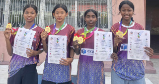 राष्ट्रिय विद्यालय खेलकुदमा पशुपति माविका चार छात्रालाई स्वर्ण पदक
