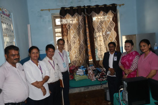 भीम अस्पतालको ओसीएमसीमा विभिन्न सामग्री वितरण