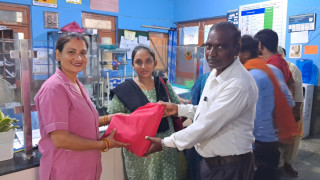 राष्ट्रिय वैश्य महासंघ रुपन्देहीद्वारा बिरामीहरूलाई फलफूल वितरण