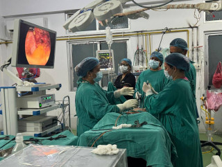 लुम्बिनी प्रादेशिक अस्पतालमा प्रसुती रोगको उपचारका लागि ल्याप्रोस्कोपी विधिको प्रयोग बढ्दो
