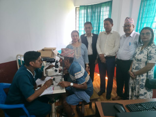 तिलोत्तमा–७ मा आँखा परीक्षण शिविर, ३४३ जनाले लिए सेवा