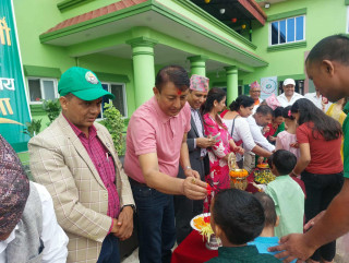 मानवसेवा आश्रममा दशैंको टीका लगाउने कार्यक्रम सम्पन्न