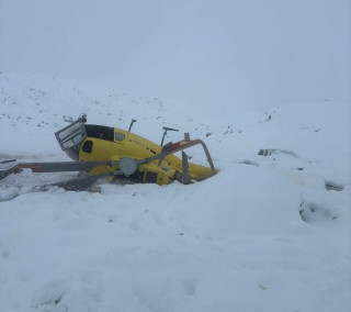 सोलुखुम्बुको लोबुचेमा हेलिकप्टर दुर्घटना