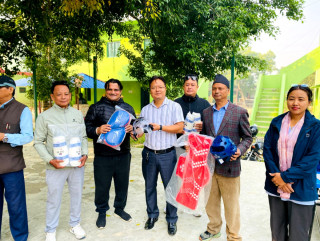 पक्लिहवा माविलाई तेक्वान्दो खेलका सामग्री हस्तान्तरण