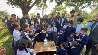 ग्रेस इन्टरनेशनलद्वारा विद्यालयलाई सहयोग