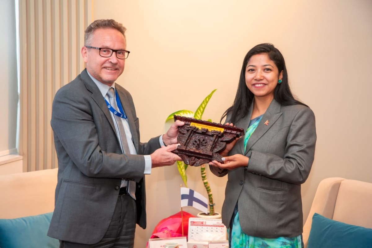 उपप्रमुख डंगोलसँग फिनल्याण्डका राजदुतको भेट