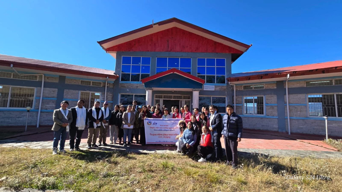 सोलुखुम्बुमा निःशुल्क महिला ट्रेकिङ गाइड प्रशिक्षण शुरू