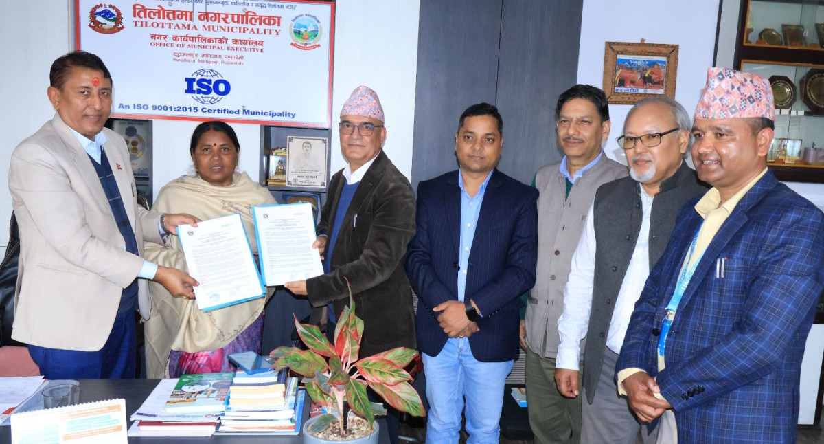 तिलोत्तमामा महिलामैत्री शहर निर्माण परियोजनाको औपचारिक सम्झौता