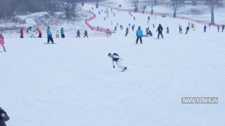 उत्तरपूर्वी चीनको जिलिनमा हिउँ मौसम शुरु