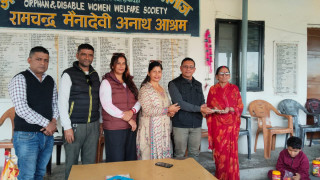 हिन्दू जागरण नेपालद्वारा आश्रममा सहयोग हस्तान्तरण