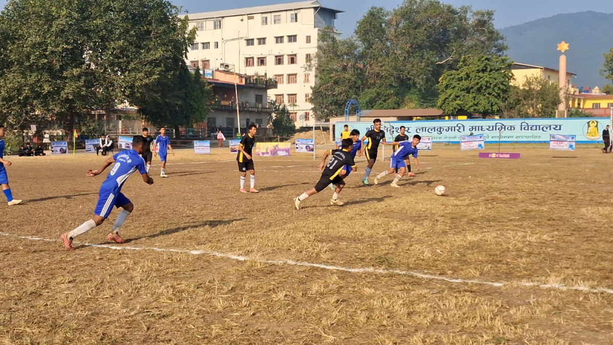 क्यानन सेभेन ए साइड फुटबल प्रतियोगिता : ६ विद्यालय अघिल्लो चरणमा