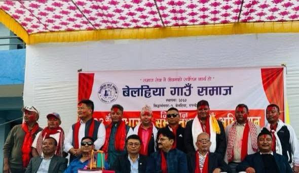 बेलहिया गाउँ समाजको अध्यक्षमा सुमन शर्मा