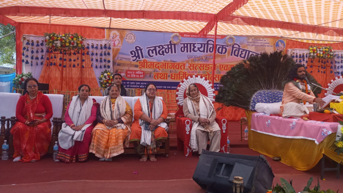 लक्ष्मी माविद्वारा आयोजित धार्मिक महोत्सवमा आर्थिक सहयोग