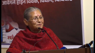 केपी ओलीले महिलाको अपमान गर्छन् : अष्टलक्ष्मी शाक्य