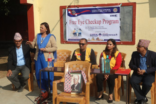 लायन्स सिद्धार्थनगर र लोटसद्वारा निःशुल्क आँखा परीक्षण कार्यक्रम