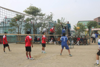 हिसान जिल्लास्तरीय अन्तर विद्यालय भलिबल प्रतियोगिता सुरु