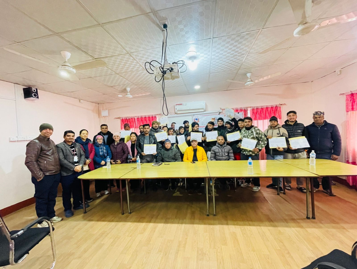 मिग तथा टिग वेल्डिंग तालिमको समापन