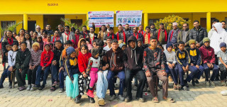 १०१ जना विद्यार्थीलाई न्यानो कपडा वितरण