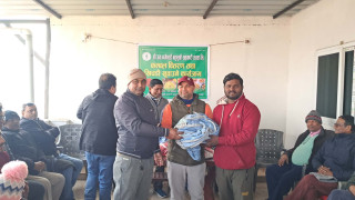 जय बागेश्वरी बहुमुखी सहकारीद्वारा कम्बल वितरण