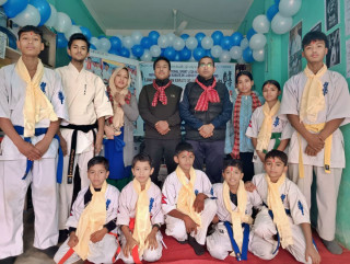 तेजस बज्र कराँते फाइटर्स गल्लामण्डी उपडोजो उद्घाटन तथा बेल्ट–प्रमाणपत्र वितरण